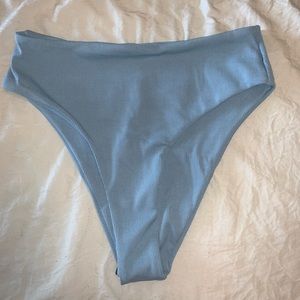 NWT Zaful High Waisted Ribbed Bikini Bottom Size M